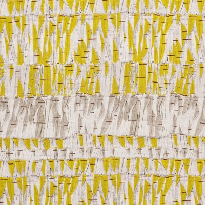 Kit Kemp Willow Linen Fabric in Lemon
